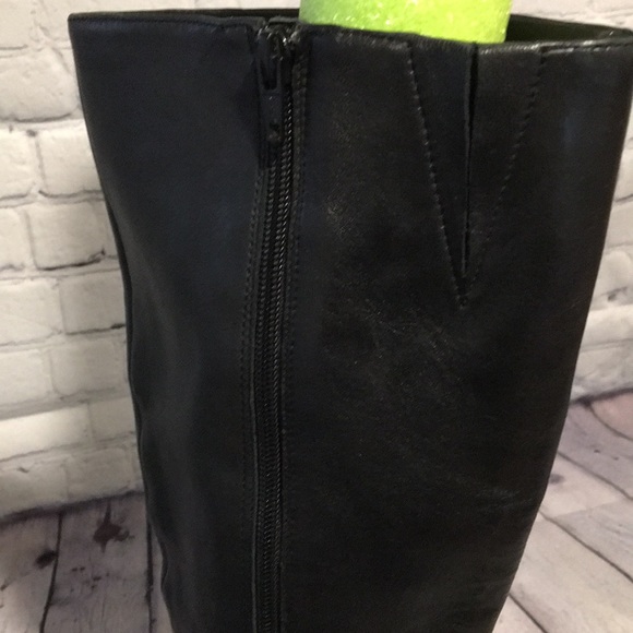 Antonio Melani women’s Black leather heeled boots - Picture 9 of 9